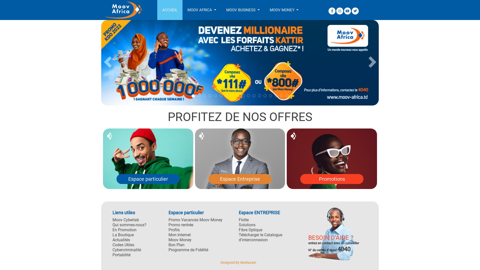 Webseitenstatus moov-africa.td ist   ONLINE