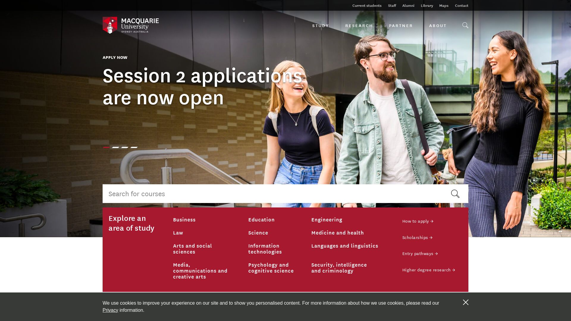 Webseitenstatus mq.edu.au ist   ONLINE
