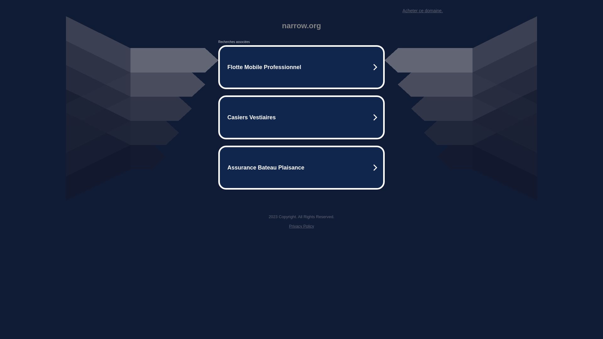 Webseitenstatus narrow.org ist   ONLINE