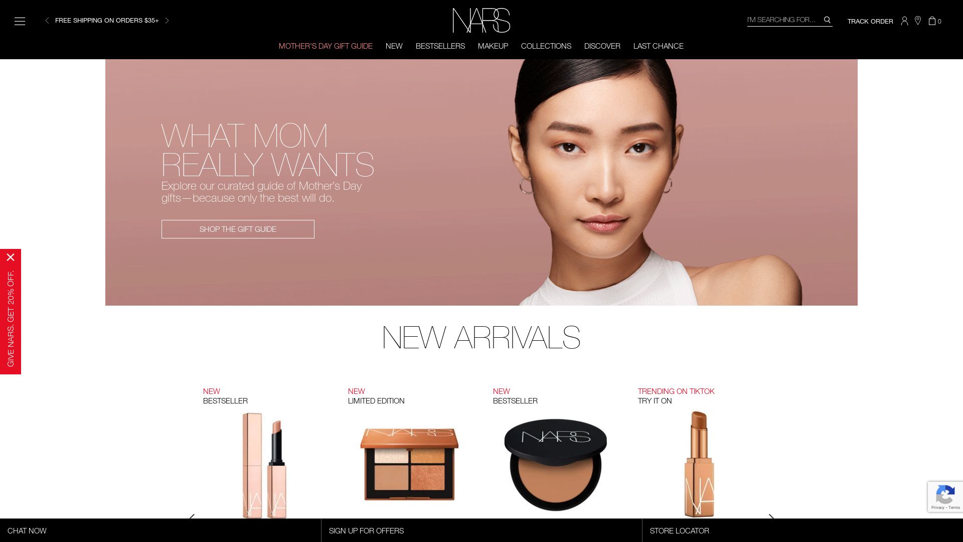 Webseitenstatus narscosmetics.com ist   ONLINE