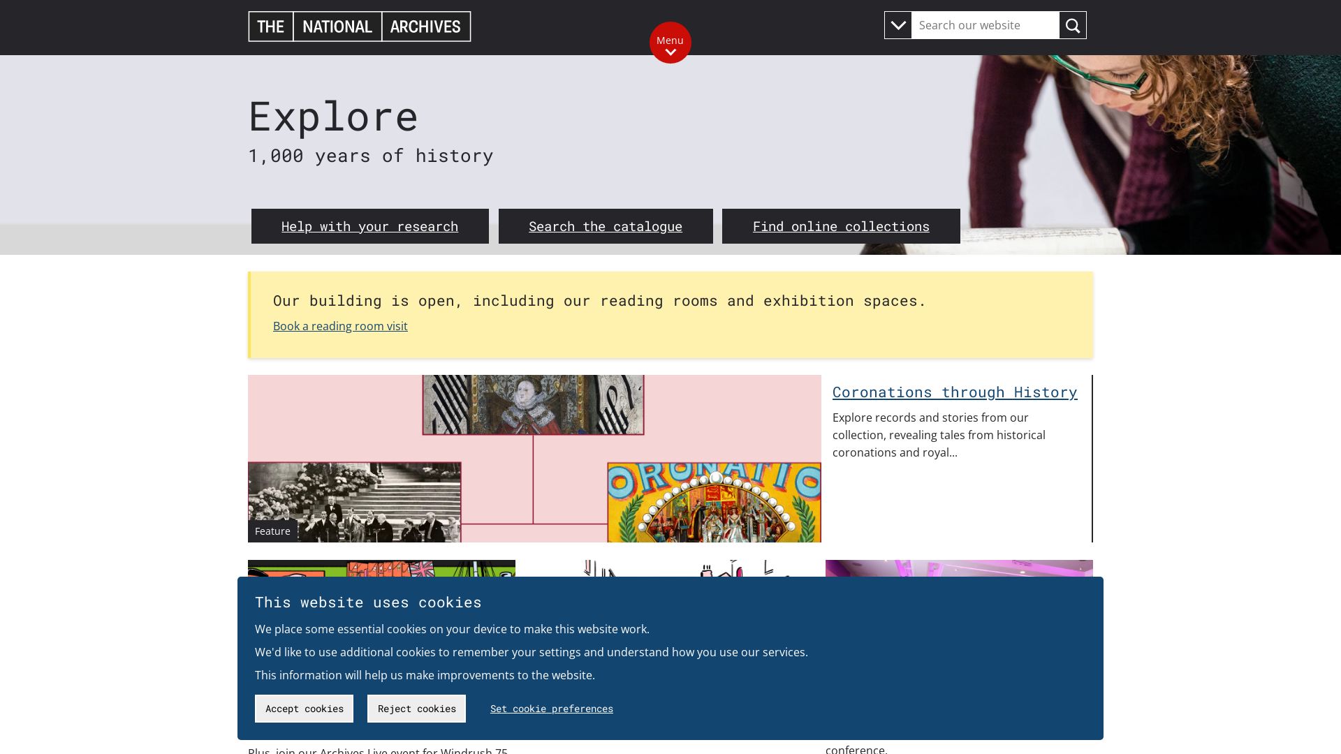 Webseitenstatus nationalarchives.gov.uk ist   ONLINE
