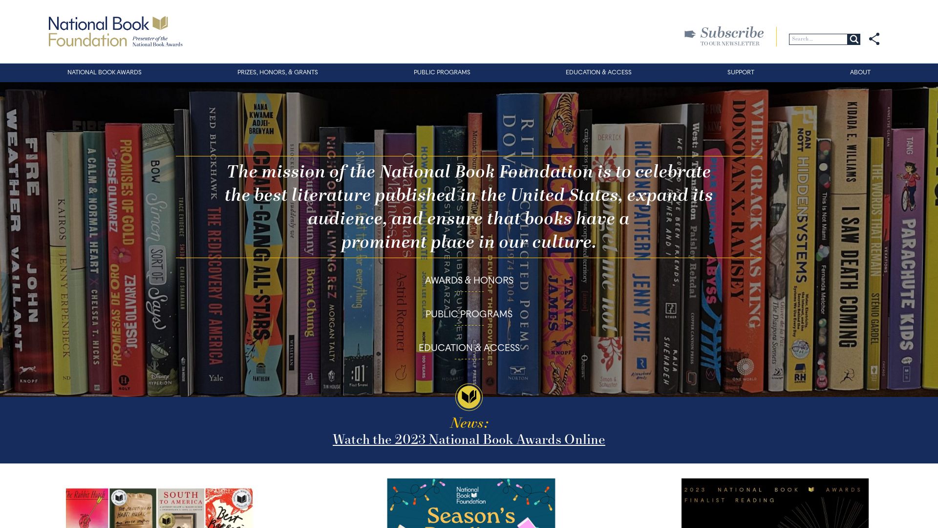 Webseitenstatus nationalbook.org ist   ONLINE