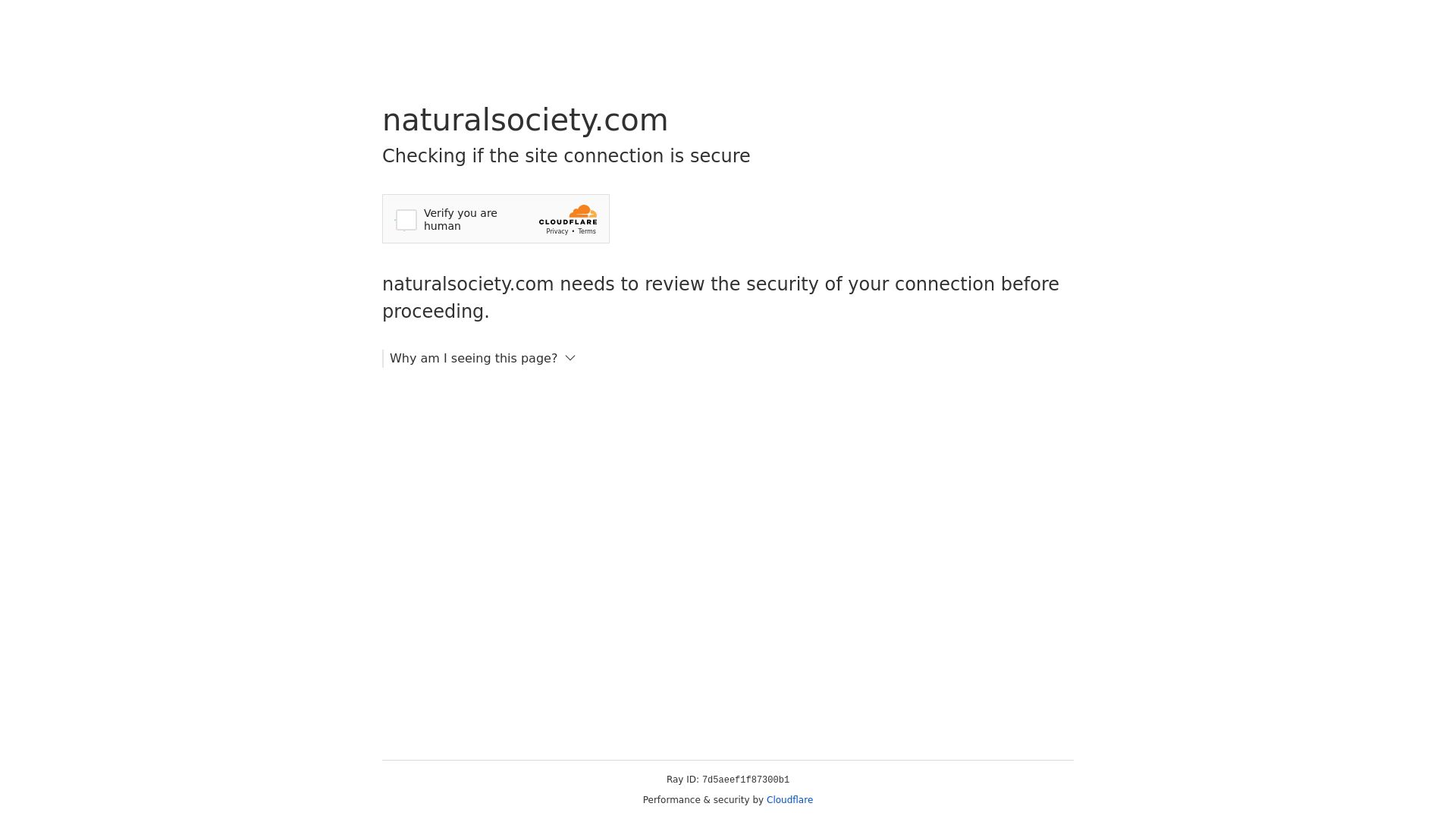 Webseitenstatus naturalsociety.com ist   ONLINE