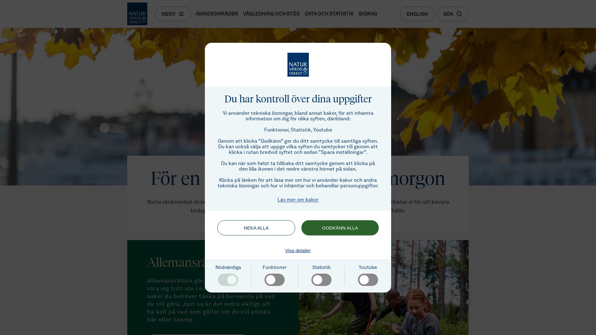 Webseitenstatus naturvardsverket.se ist   ONLINE