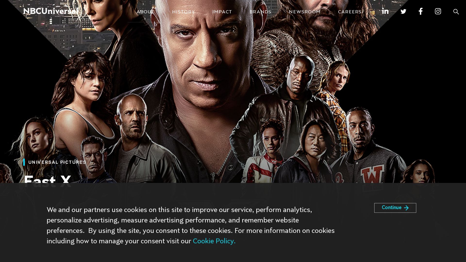 Webseitenstatus nbcuniversal.com ist   ONLINE