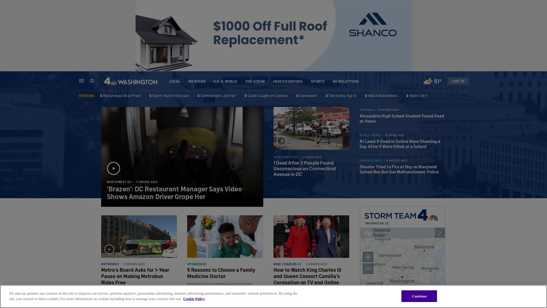 Webseitenstatus nbcwashington.com ist   ONLINE