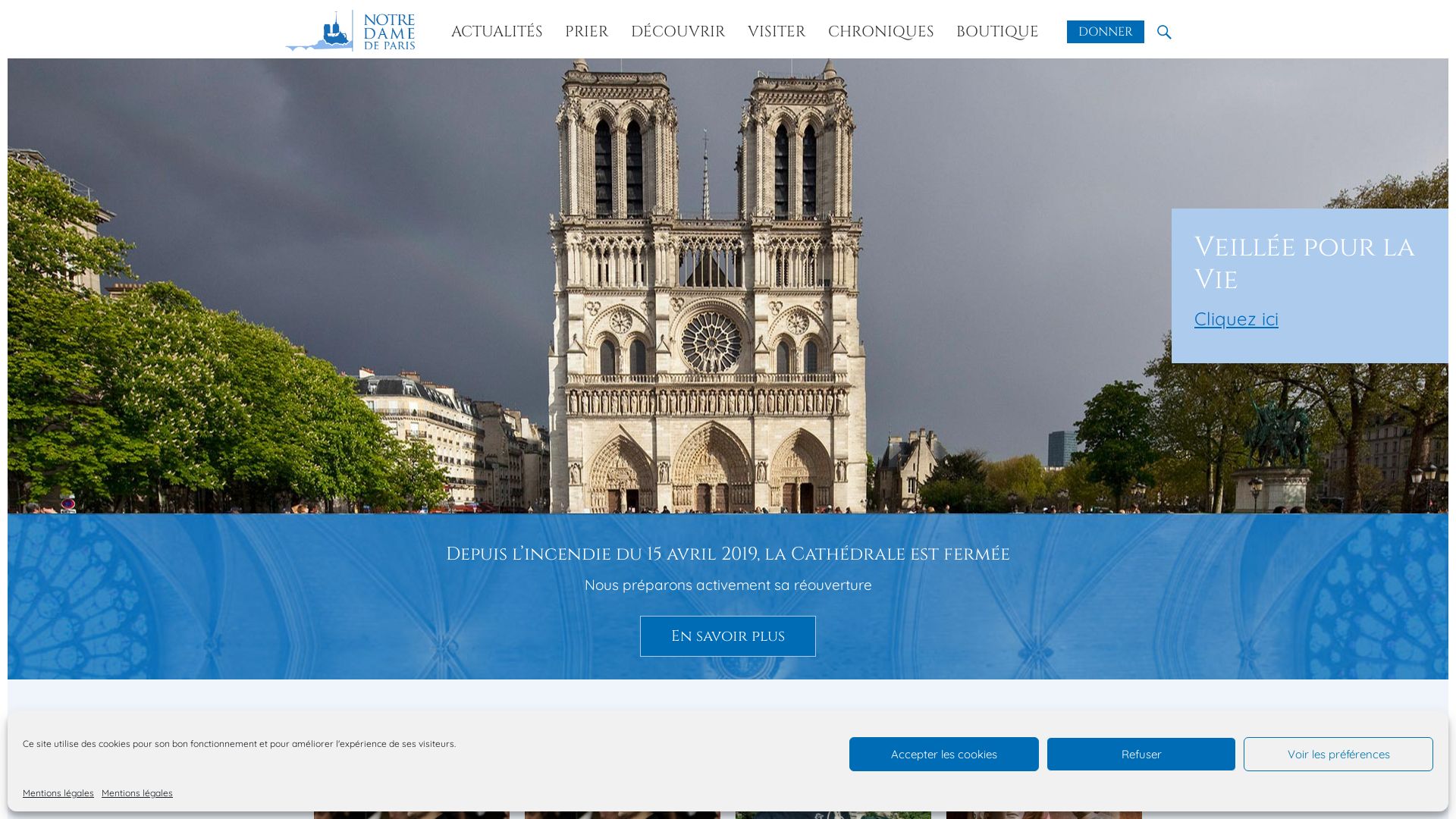 Webseitenstatus notredamedeparis.fr ist   ONLINE