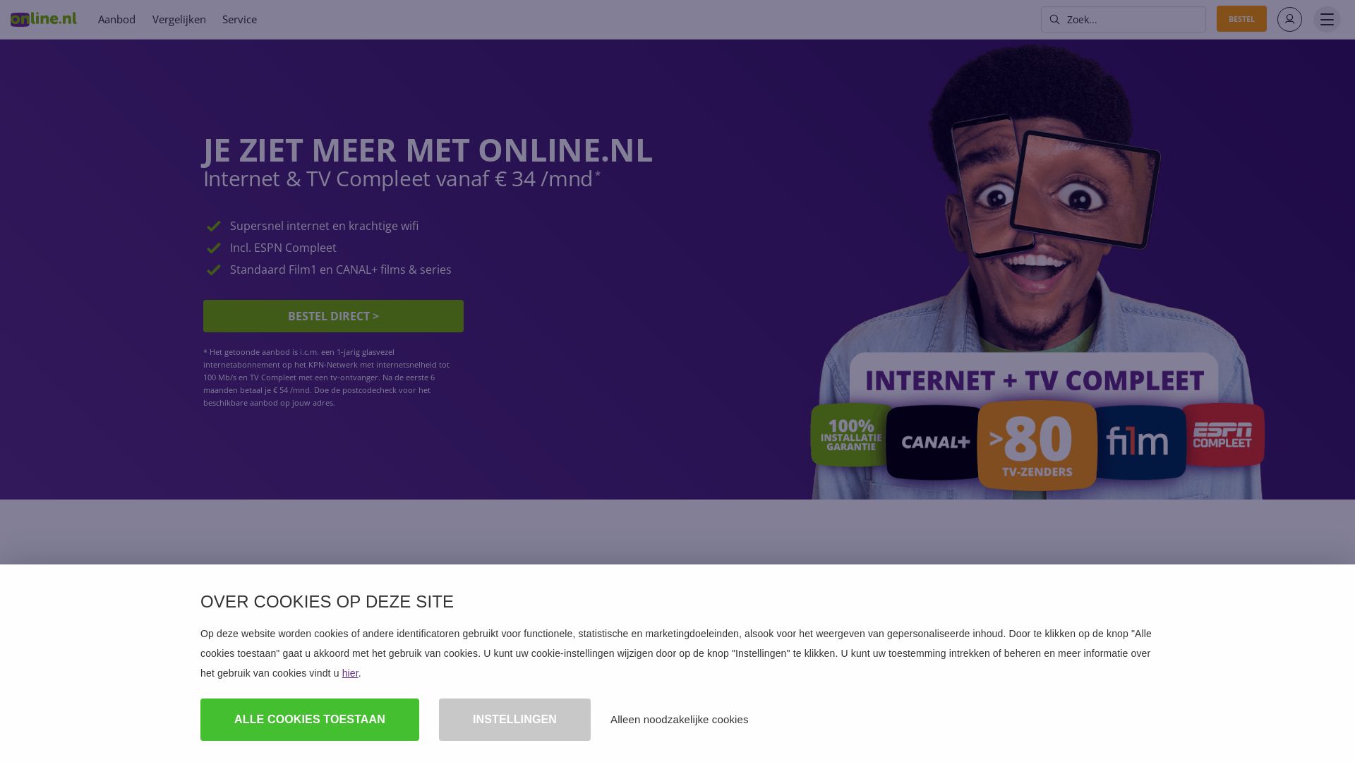 Webseitenstatus online.nl ist   ONLINE