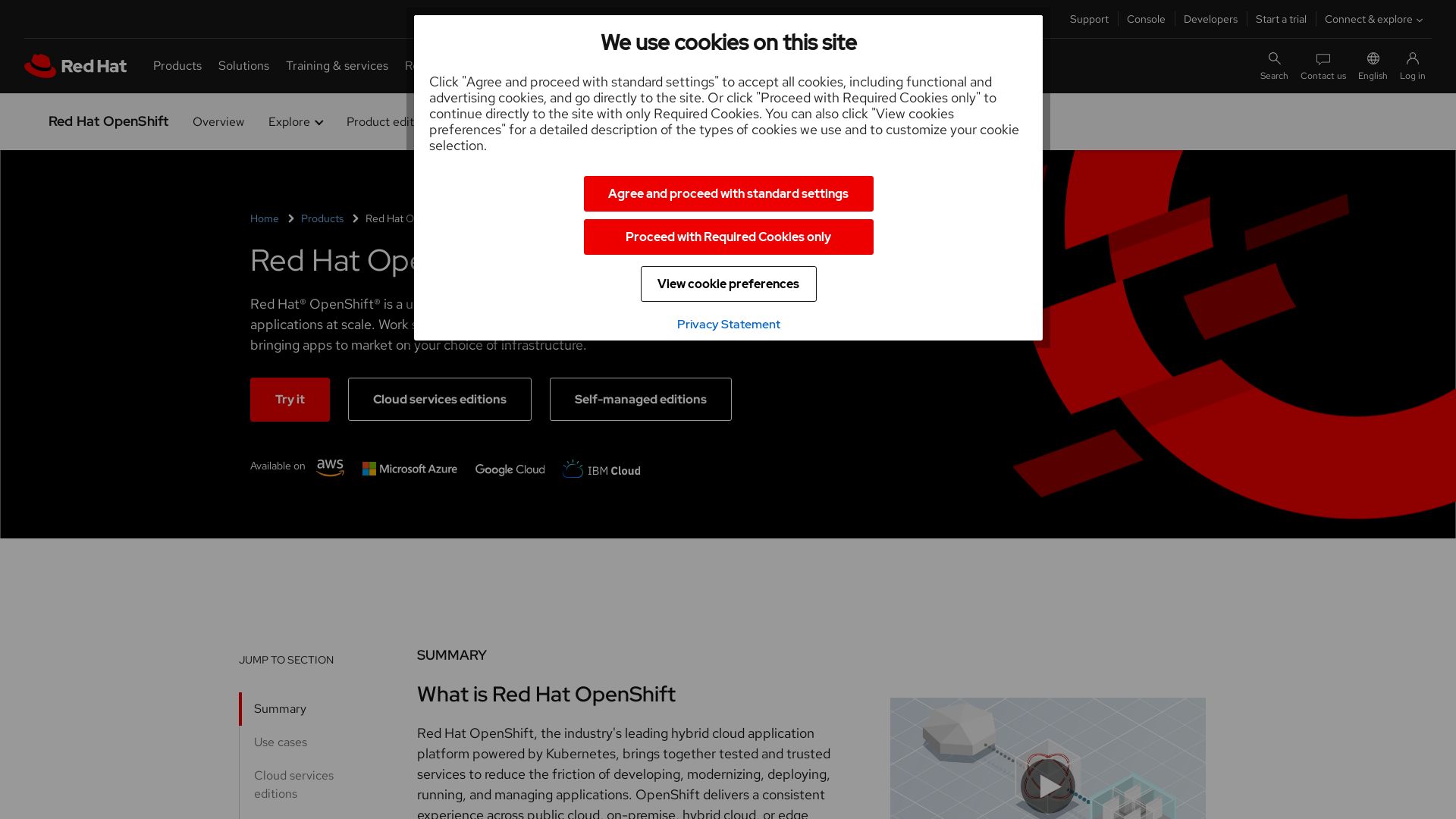 Webseitenstatus openshift.com ist   ONLINE