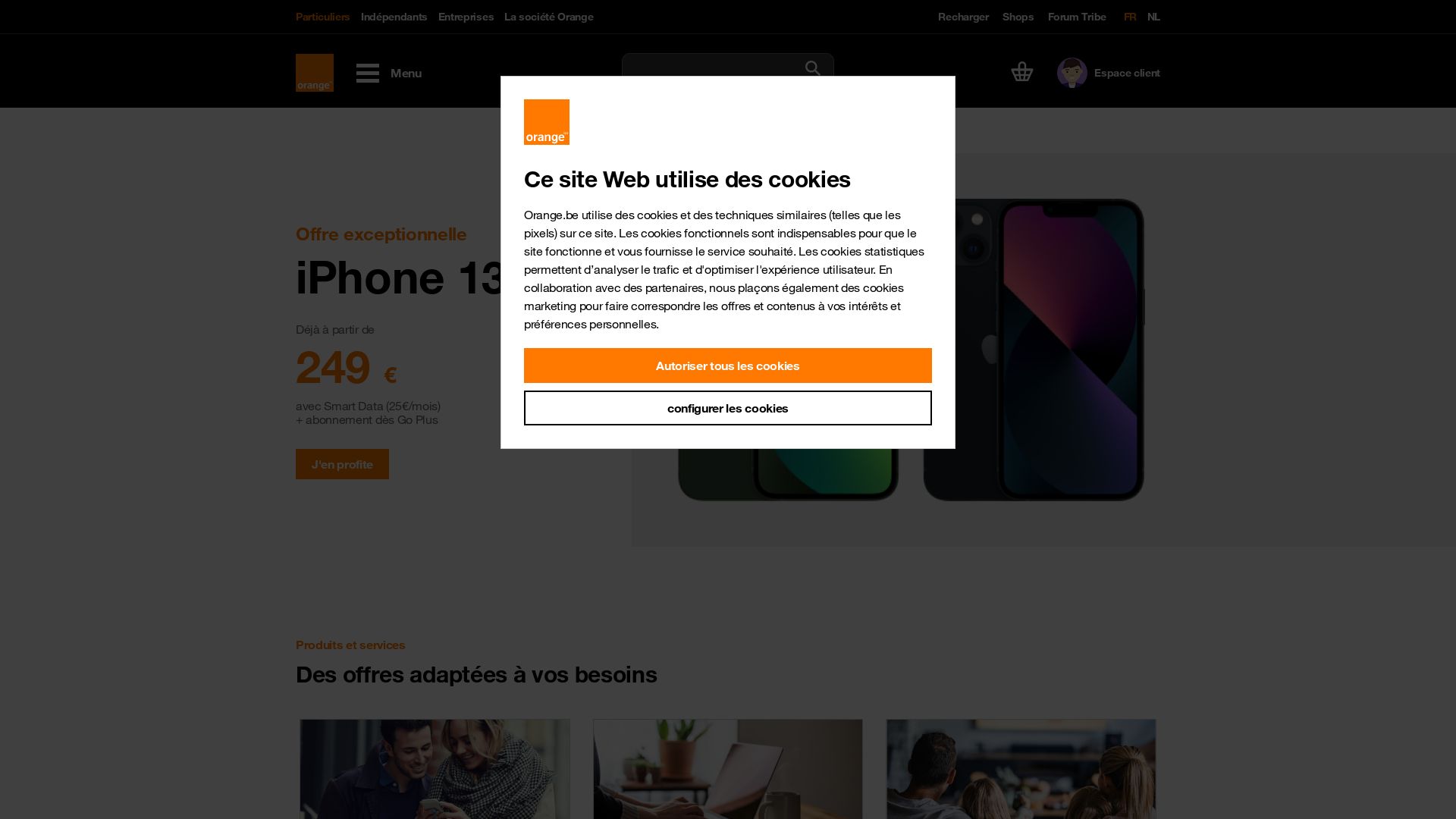Webseitenstatus orange.be ist   ONLINE