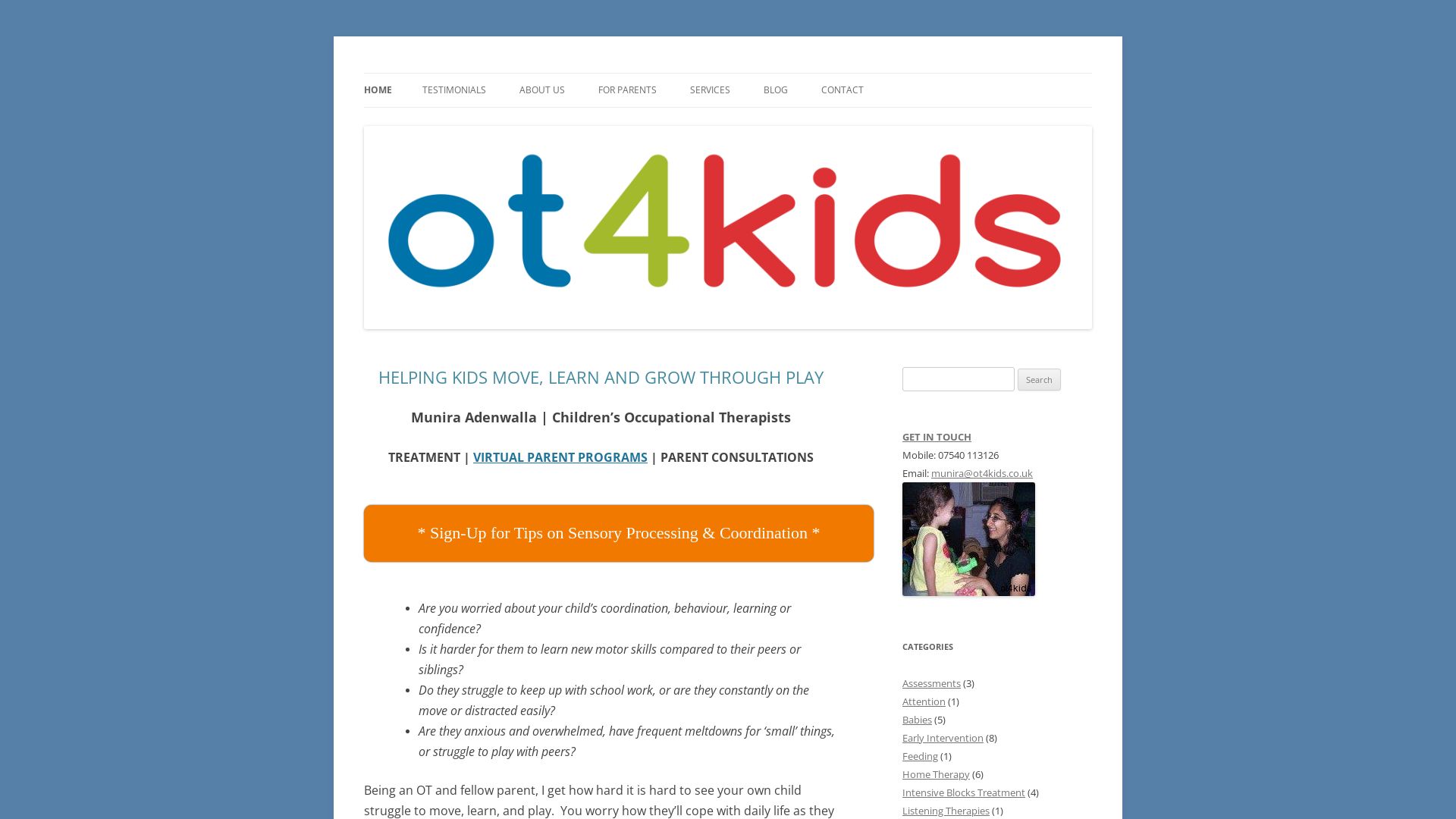 Webseitenstatus ot4kids.co.uk ist   ONLINE