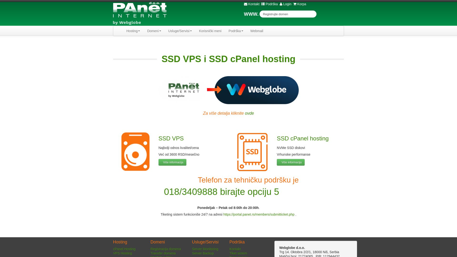 Webseitenstatus panet.rs ist   ONLINE