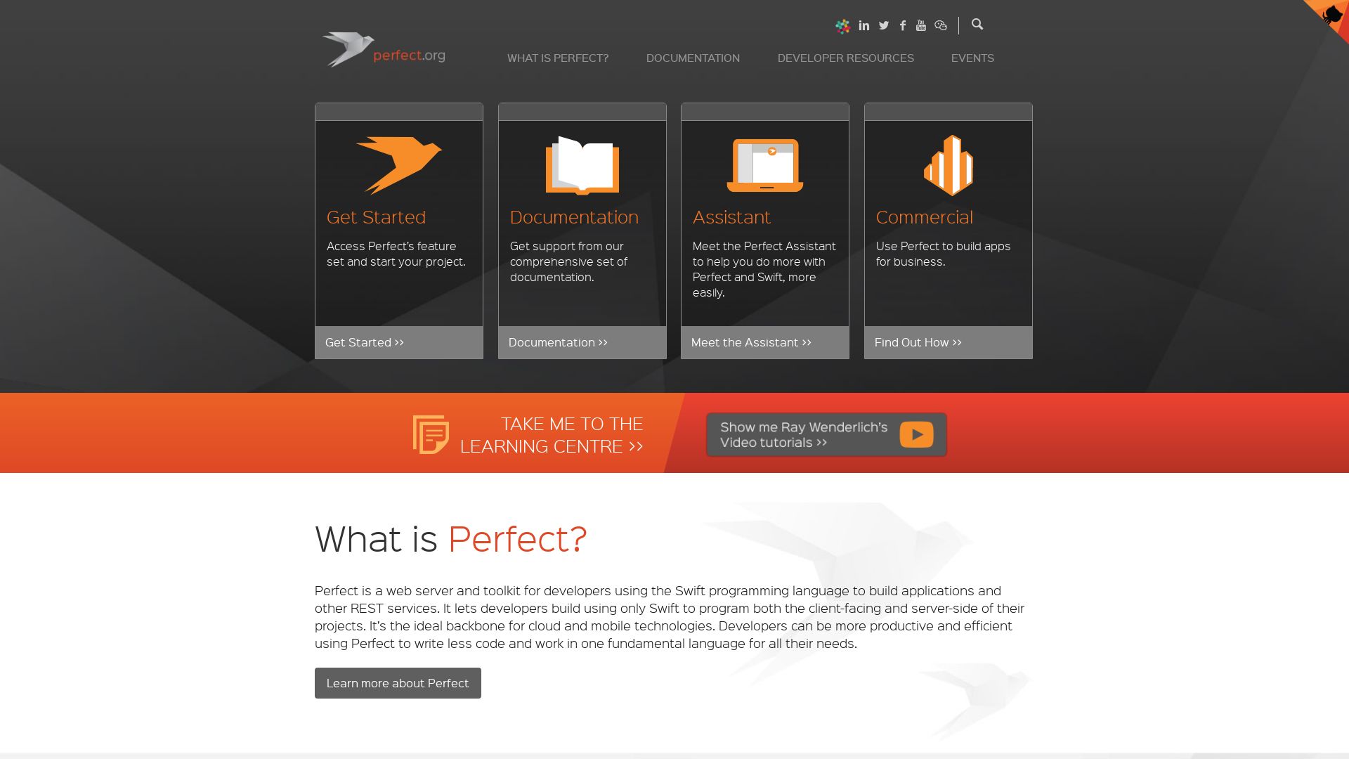 Webseitenstatus perfect.org ist   ONLINE