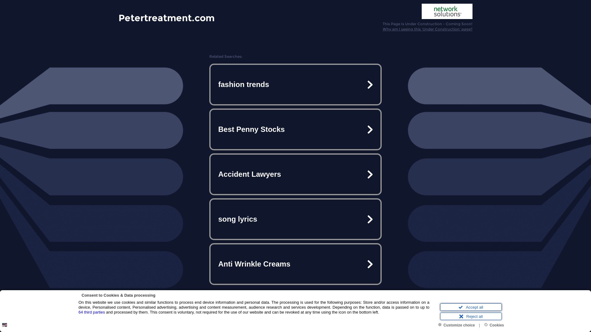 Webseitenstatus petertreatment.com ist   ONLINE