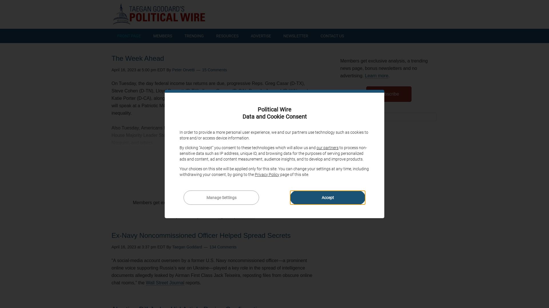 Webseitenstatus politicalwire.com ist   ONLINE
