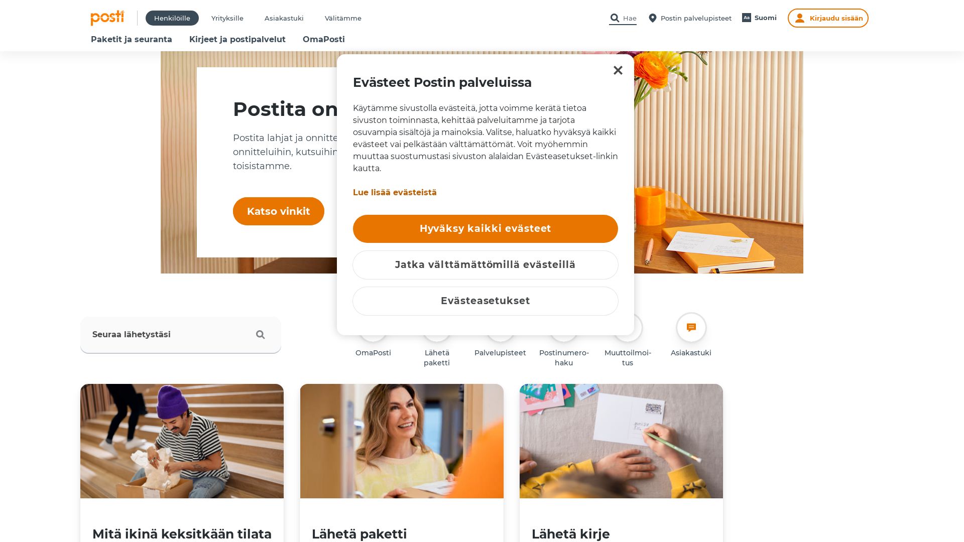 Webseitenstatus posti.fi ist   ONLINE