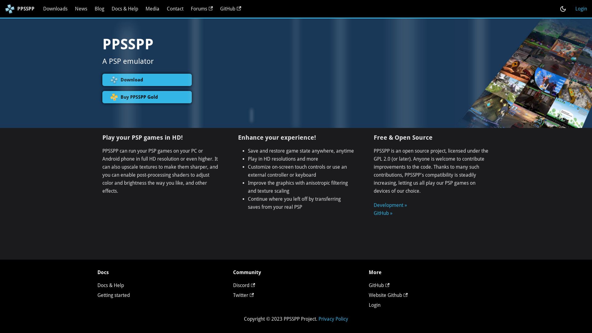 Webseitenstatus ppsspp.org ist   ONLINE