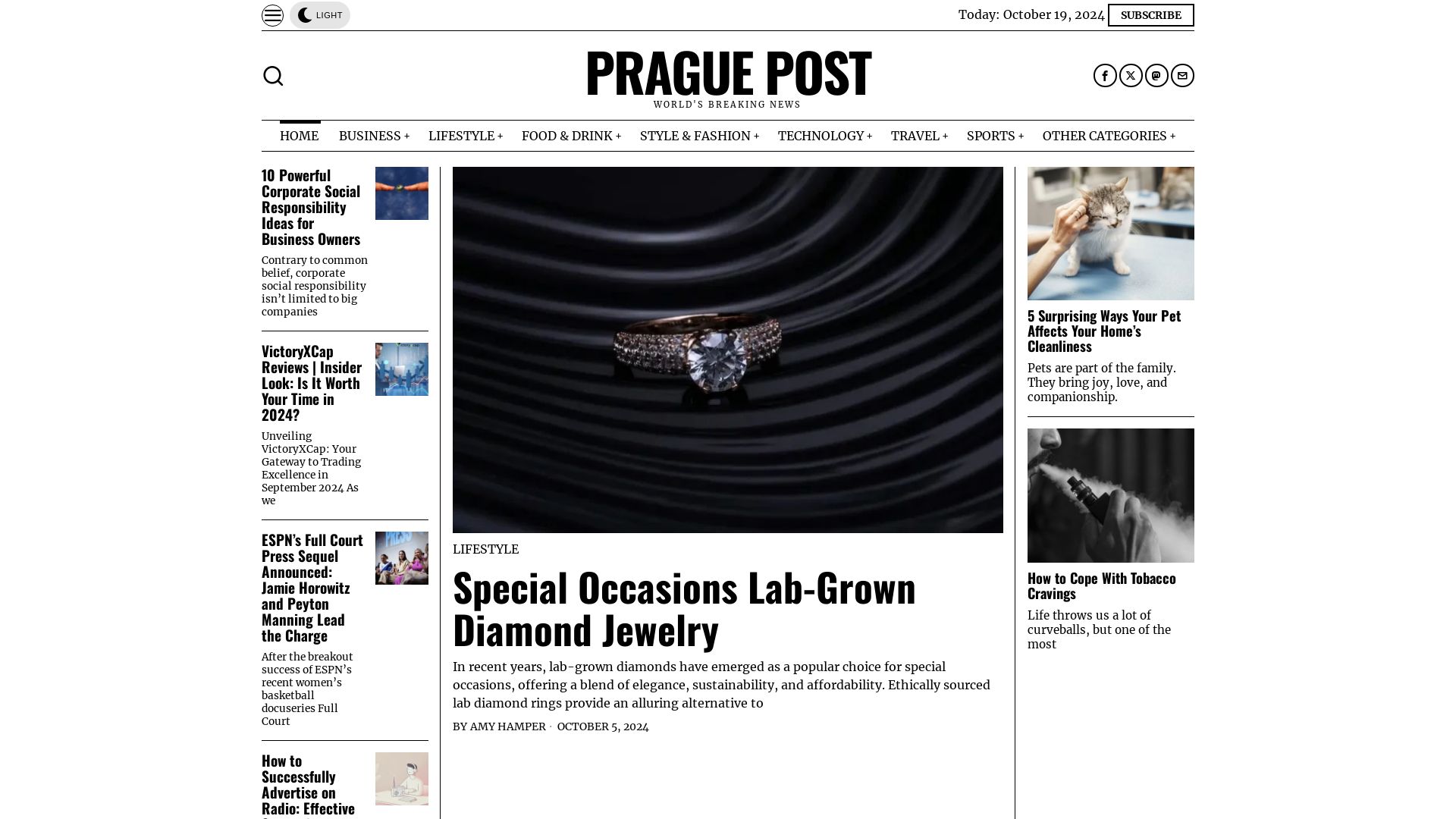 Webseitenstatus praguepost.com ist   ONLINE