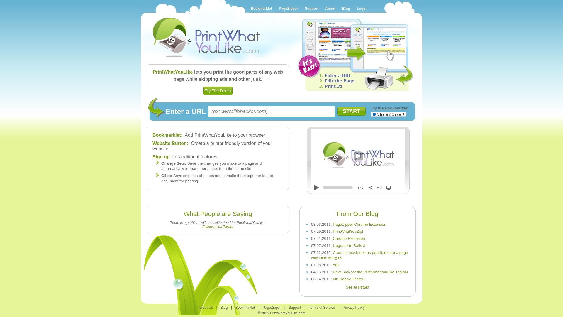 Webseitenstatus printwhatyoulike.com ist   ONLINE