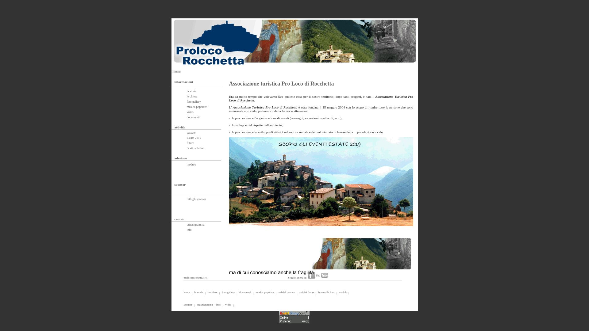Webseitenstatus prolocorocchetta.it ist   ONLINE