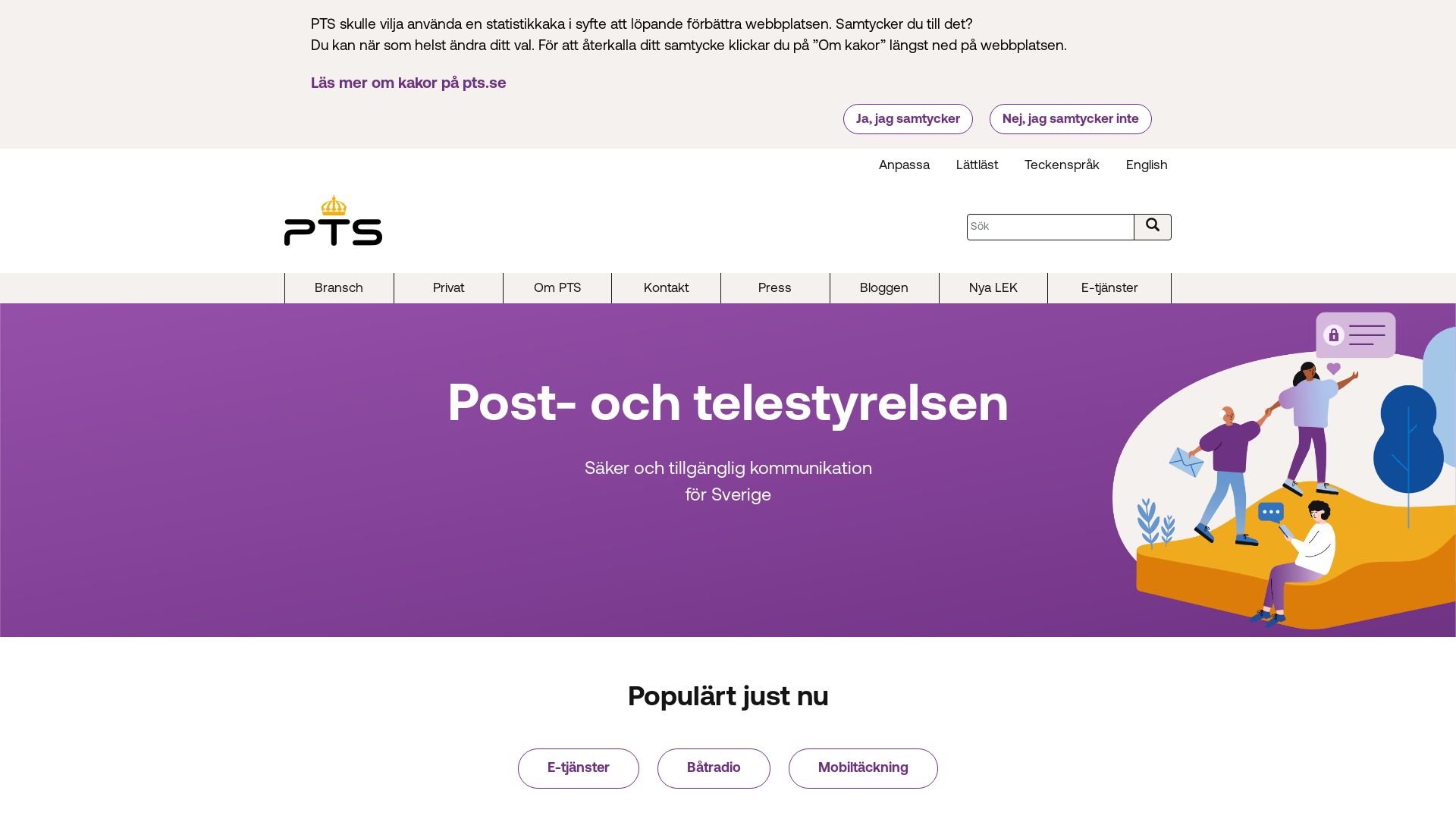 Webseitenstatus pts.se ist   ONLINE