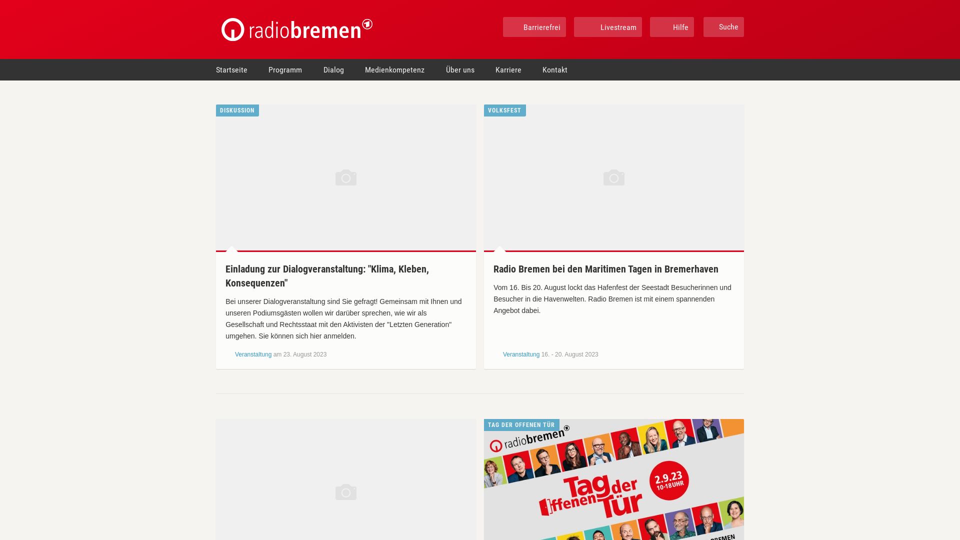Webseitenstatus radiobremen.de ist   ONLINE