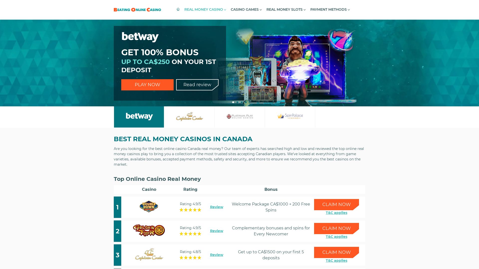 Webseitenstatus real-money-casino.ca ist   ONLINE