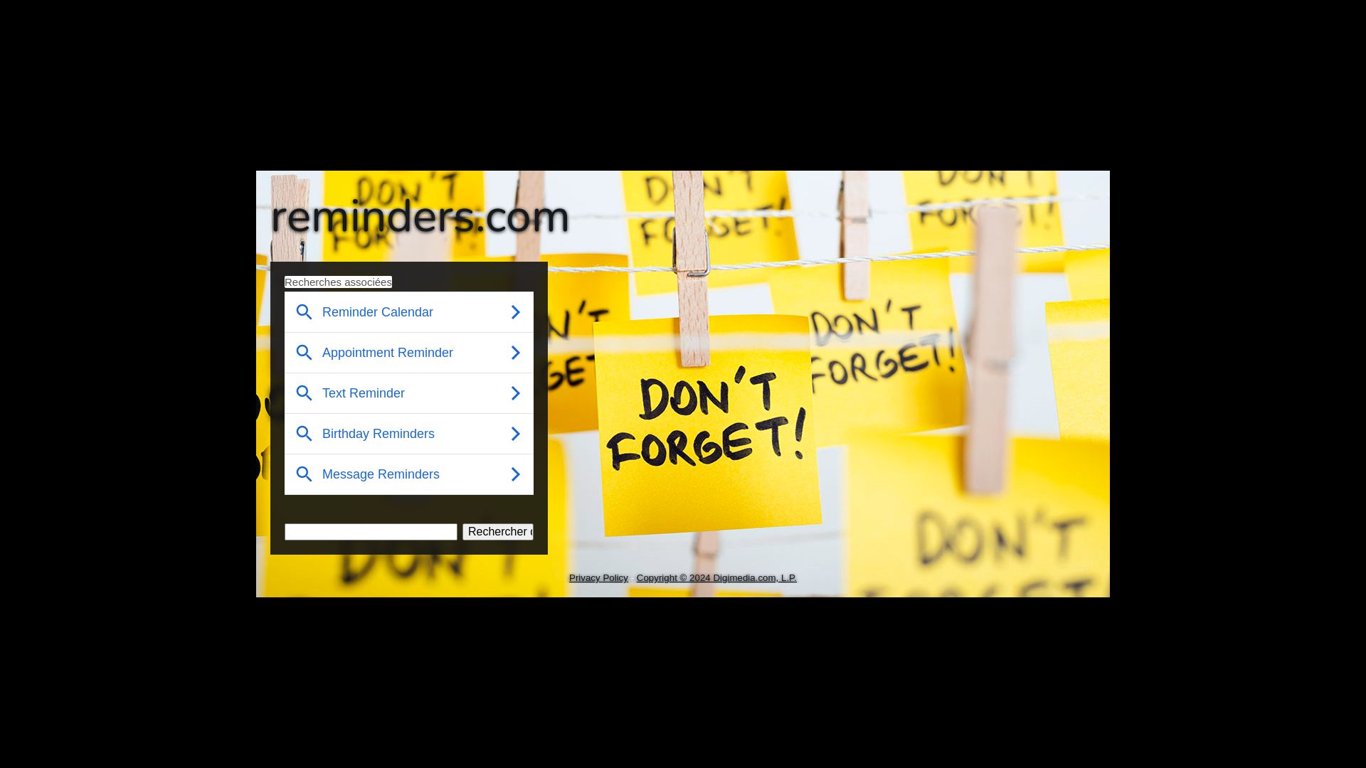 Webseitenstatus reminder.com ist   ONLINE