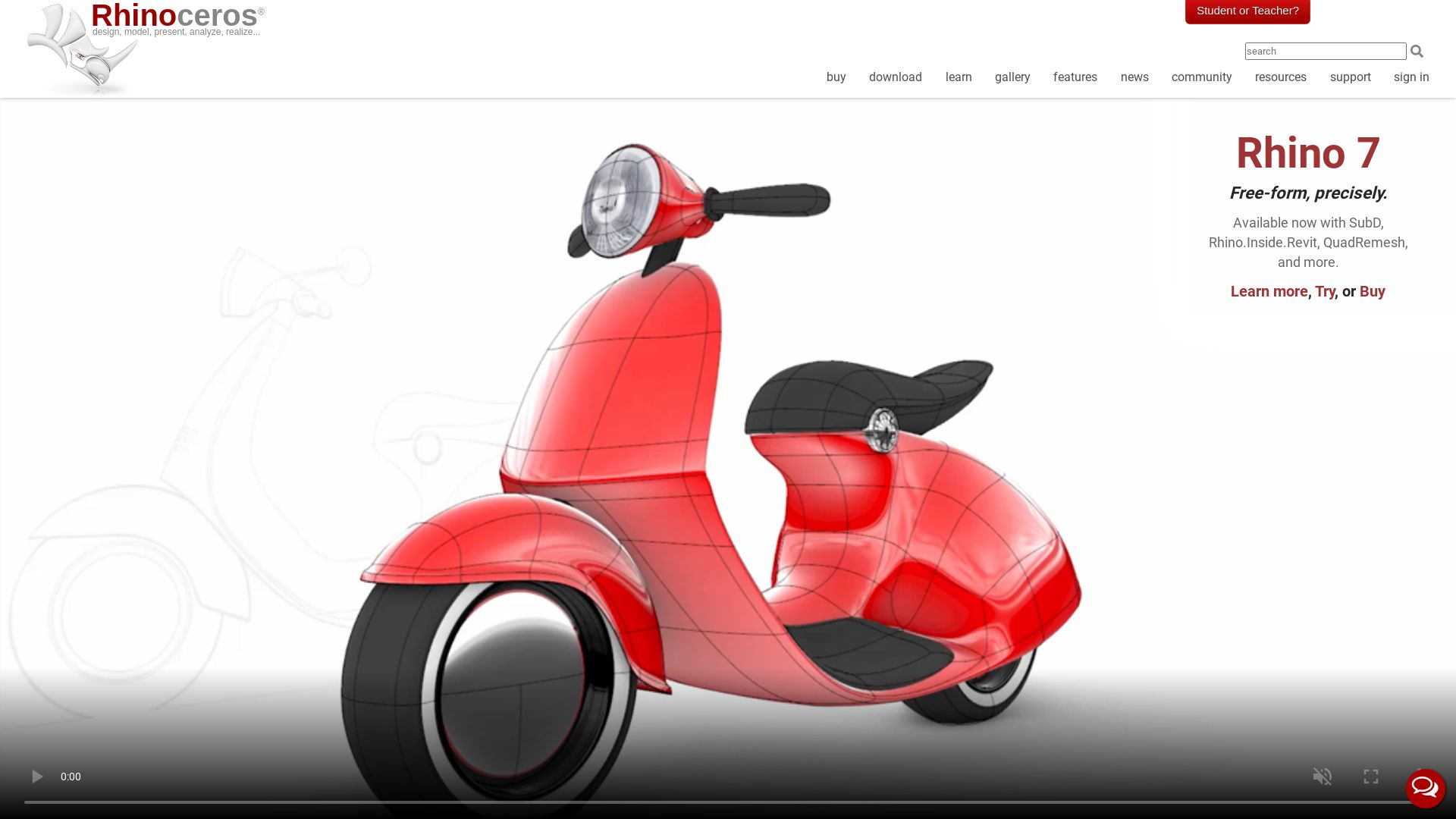 Webseitenstatus rhino3d.com ist   ONLINE