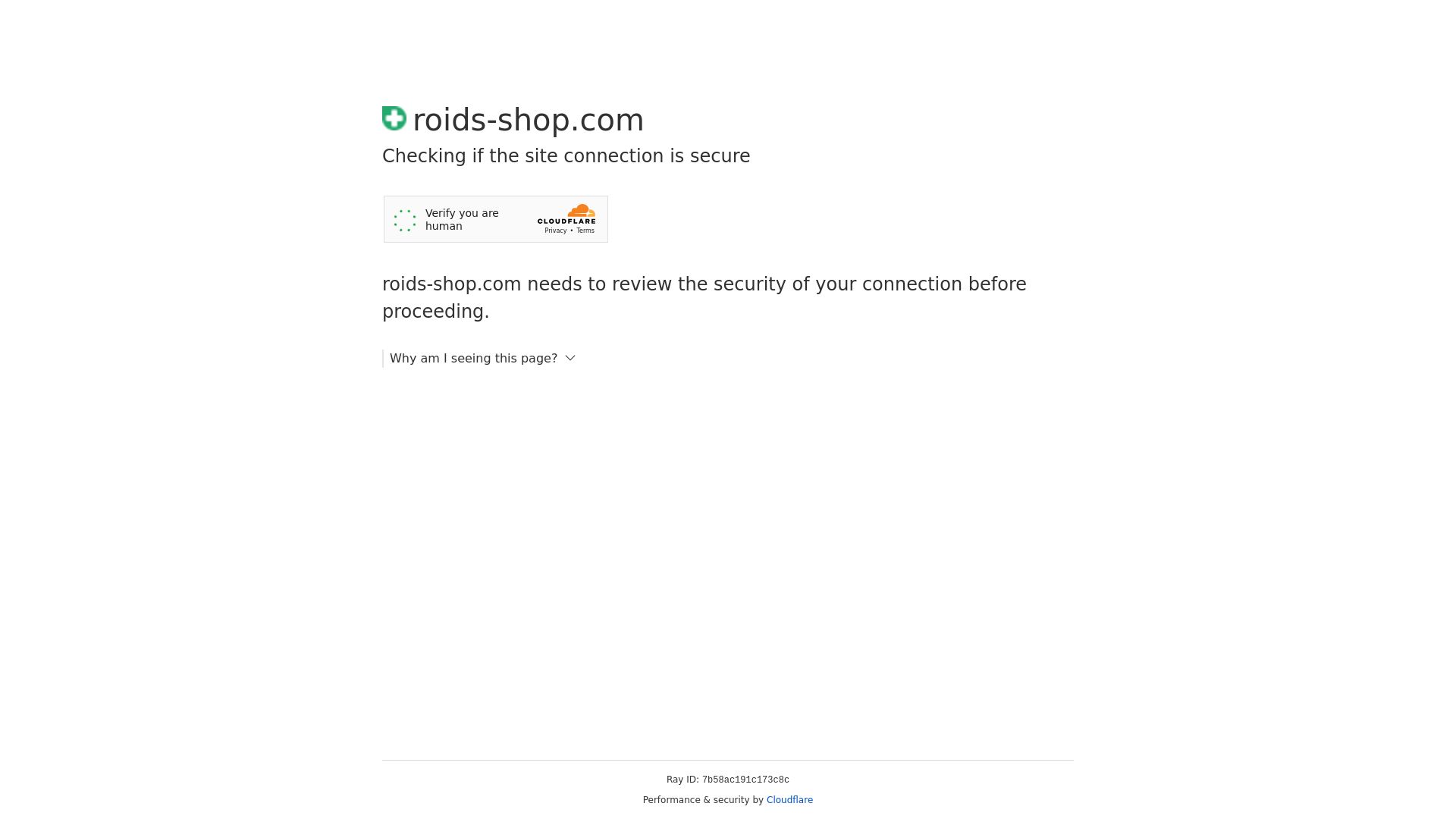 Webseitenstatus roids-shop.com ist   ONLINE