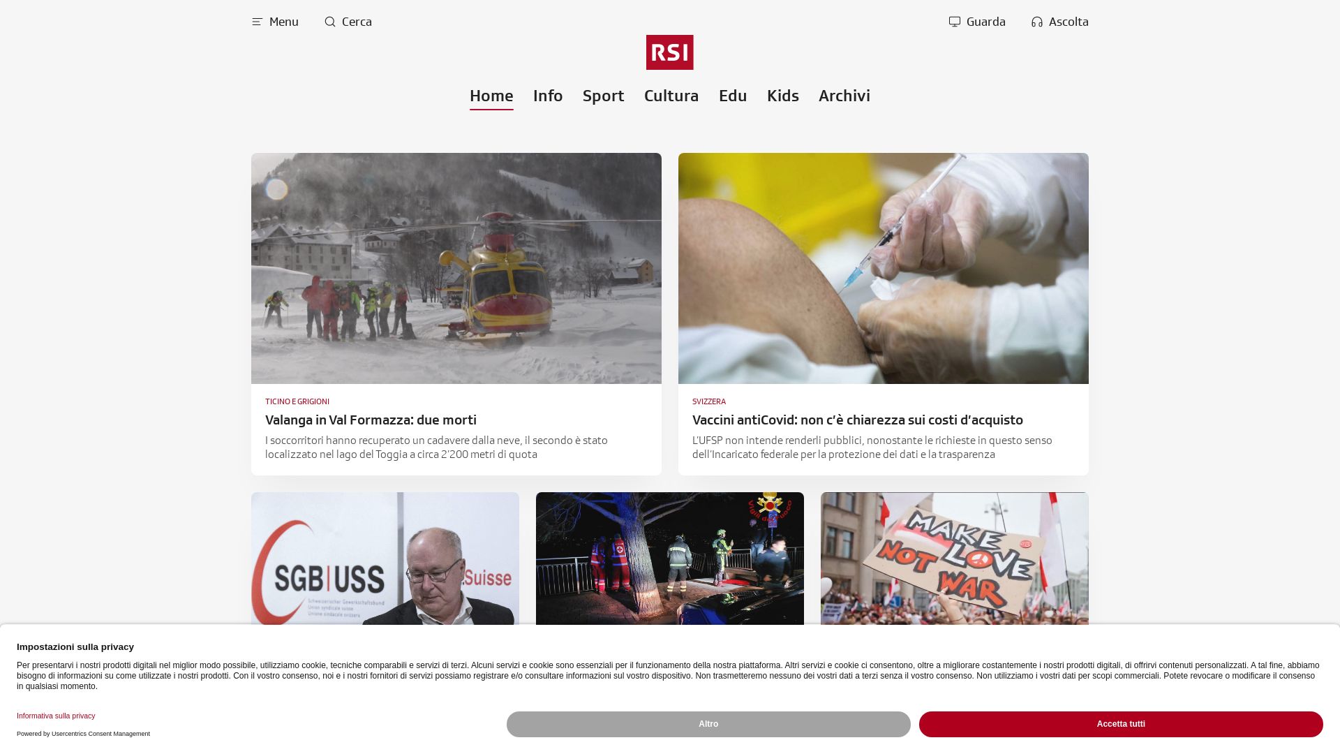 Webseitenstatus rsi.ch ist   ONLINE