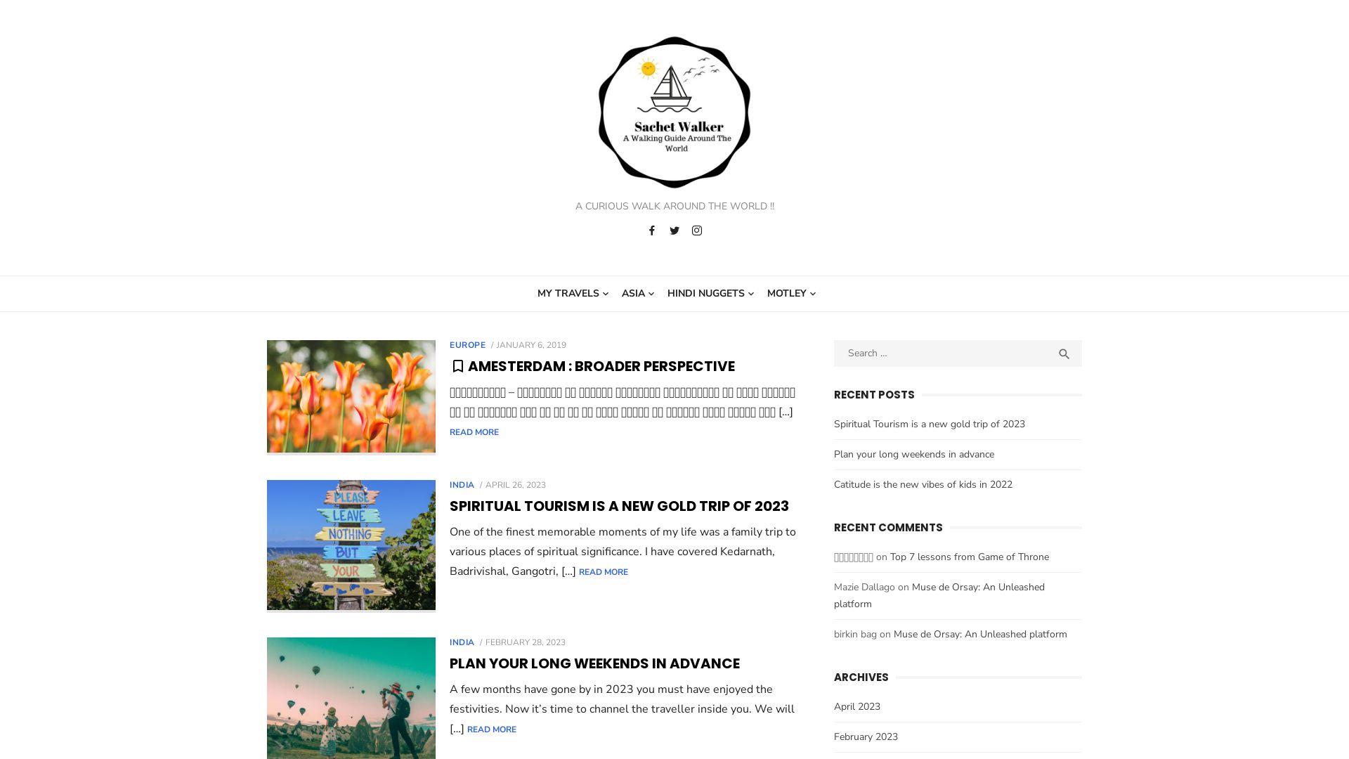 Webseitenstatus sachetwalker.com ist   ONLINE