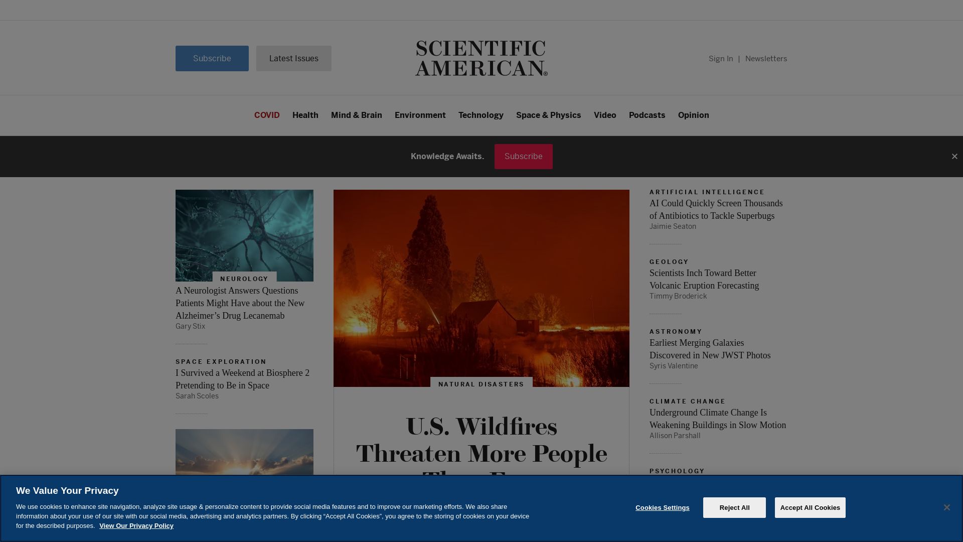 Webseitenstatus scientificamerican.com ist   ONLINE
