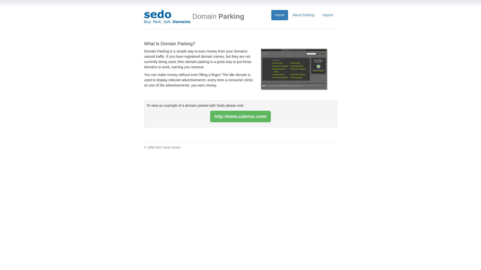 Webseitenstatus sedoparking.com ist   ONLINE