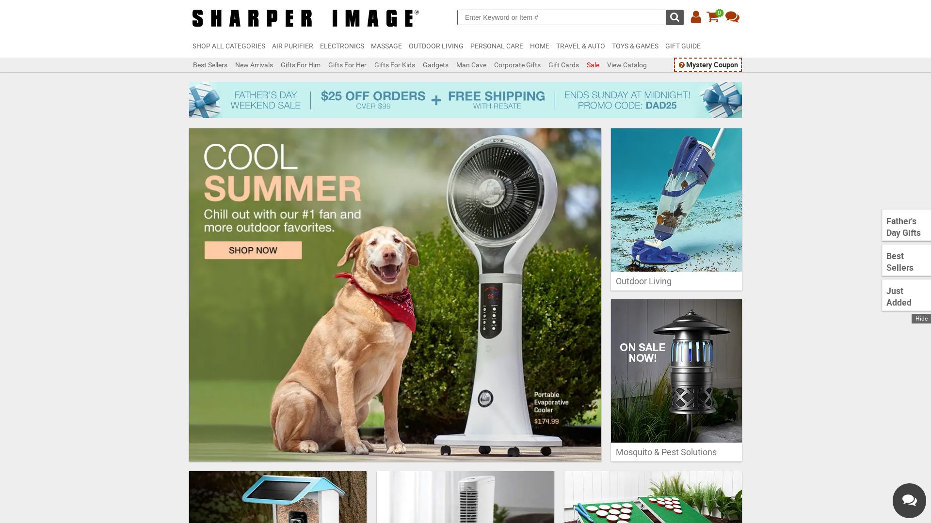 Webseitenstatus sharperimage.com ist   ONLINE