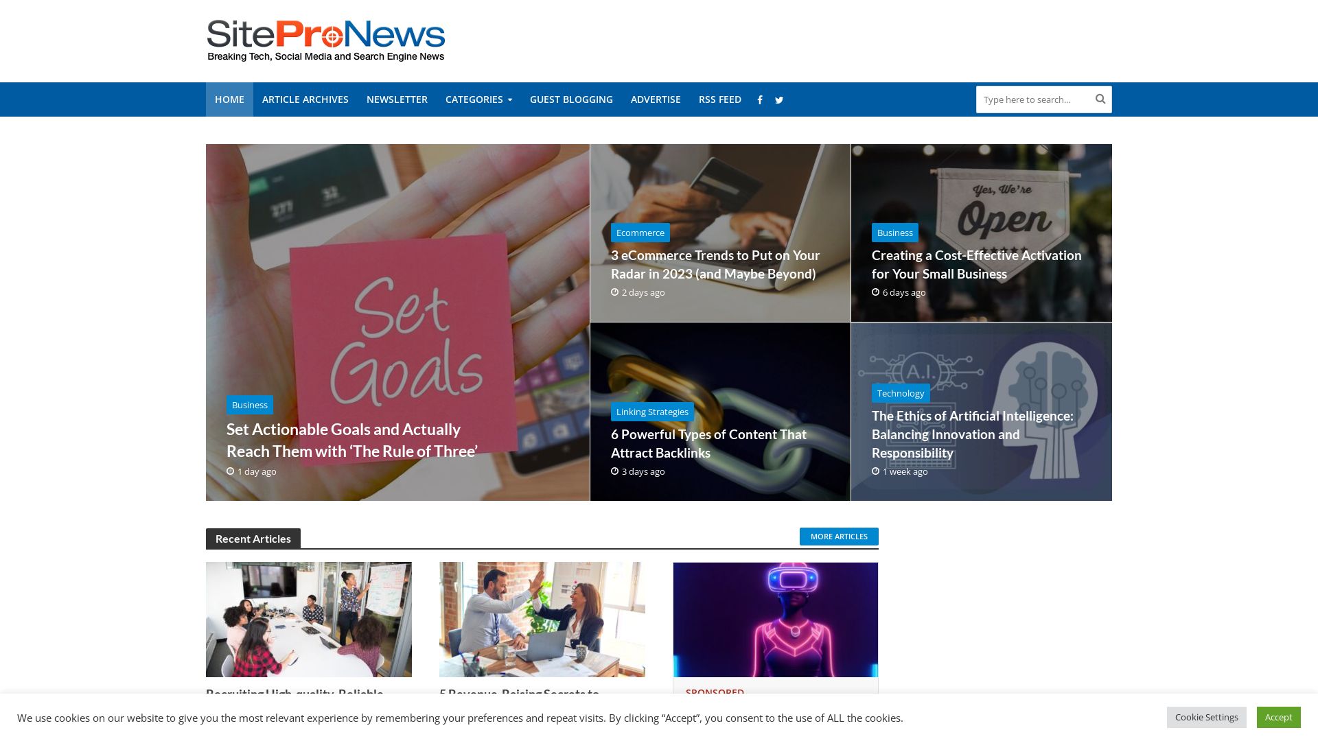 Webseitenstatus sitepronews.com ist   ONLINE
