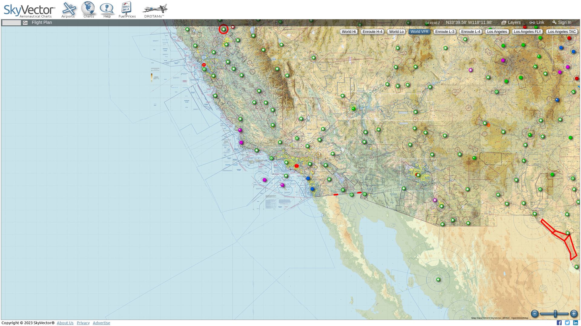 Webseitenstatus skyvector.com ist   ONLINE