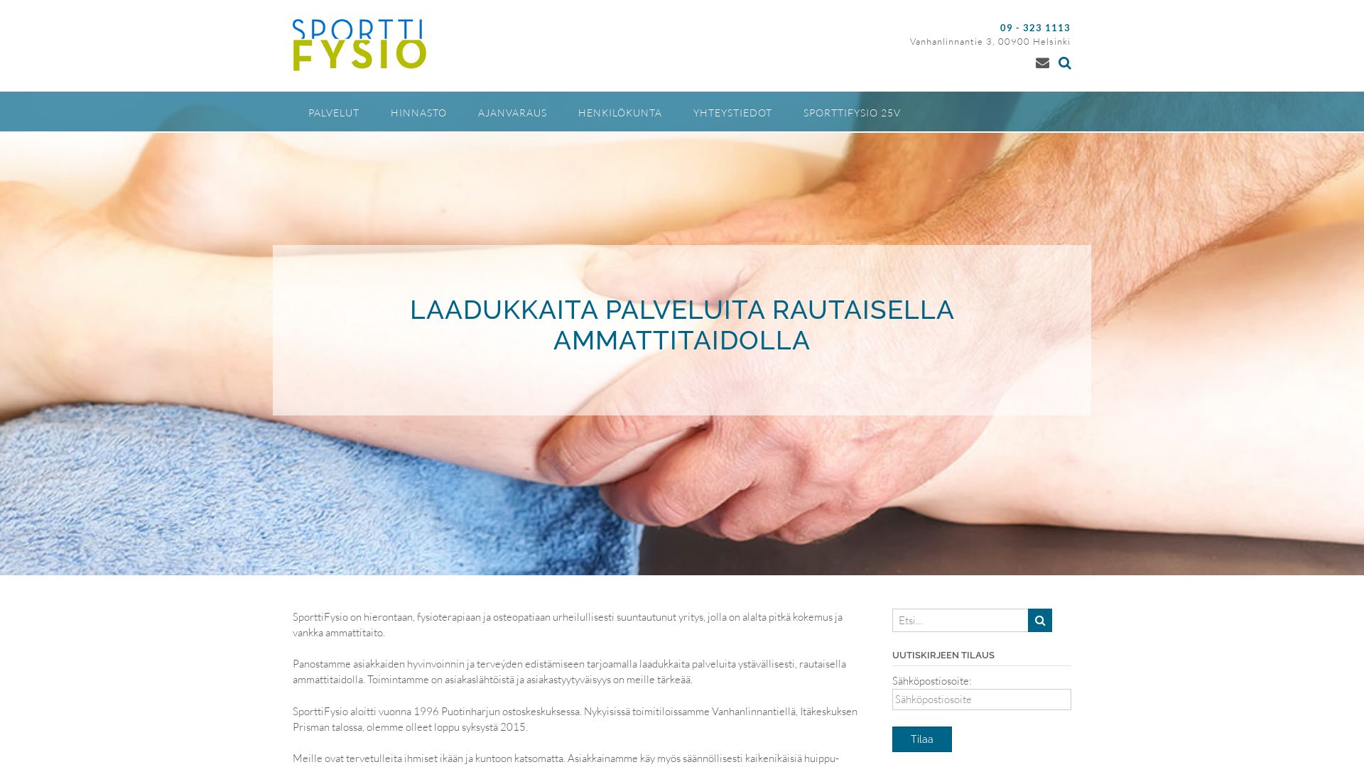 Webseitenstatus sportti-fysio.fi ist   ONLINE