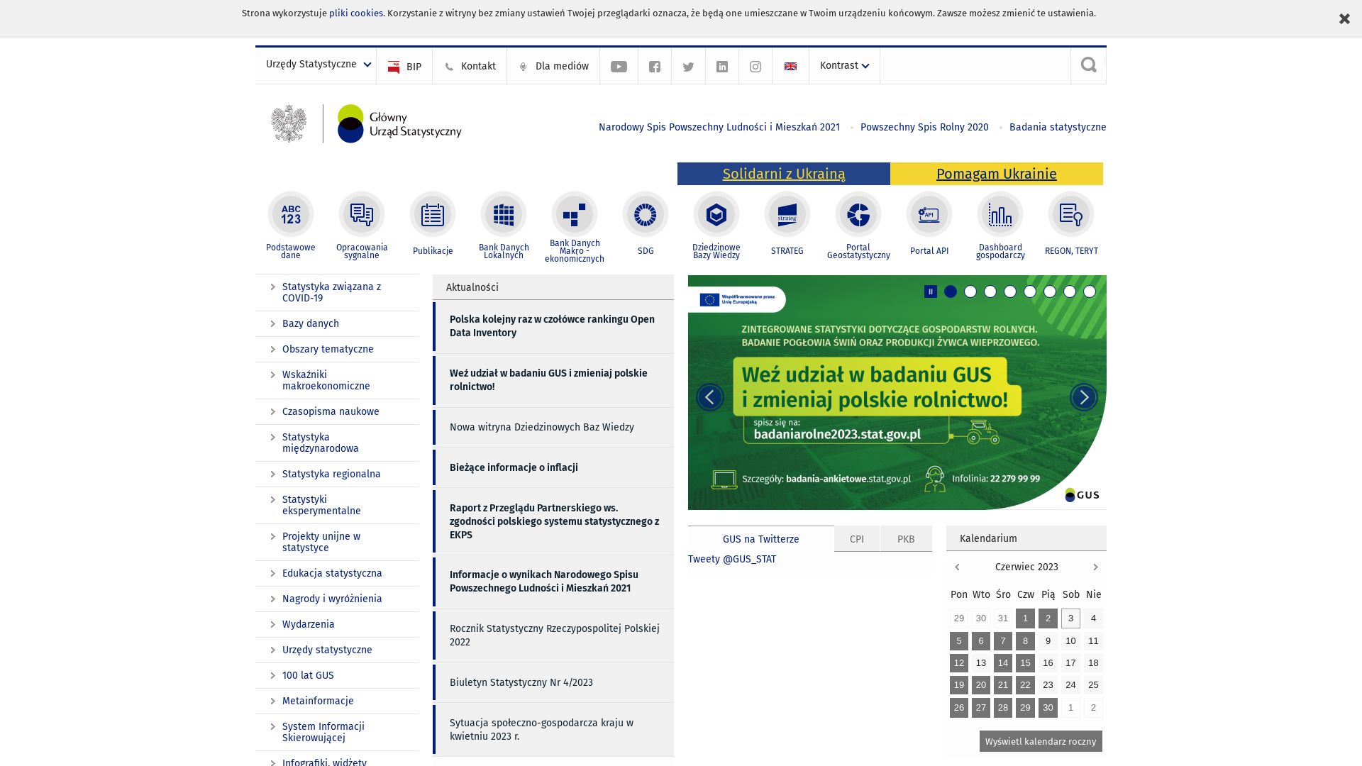 Webseitenstatus stat.gov.pl ist   ONLINE