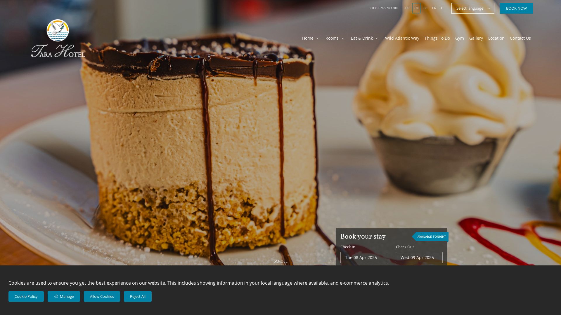 Webseitenstatus tarahotel.ie ist   ONLINE