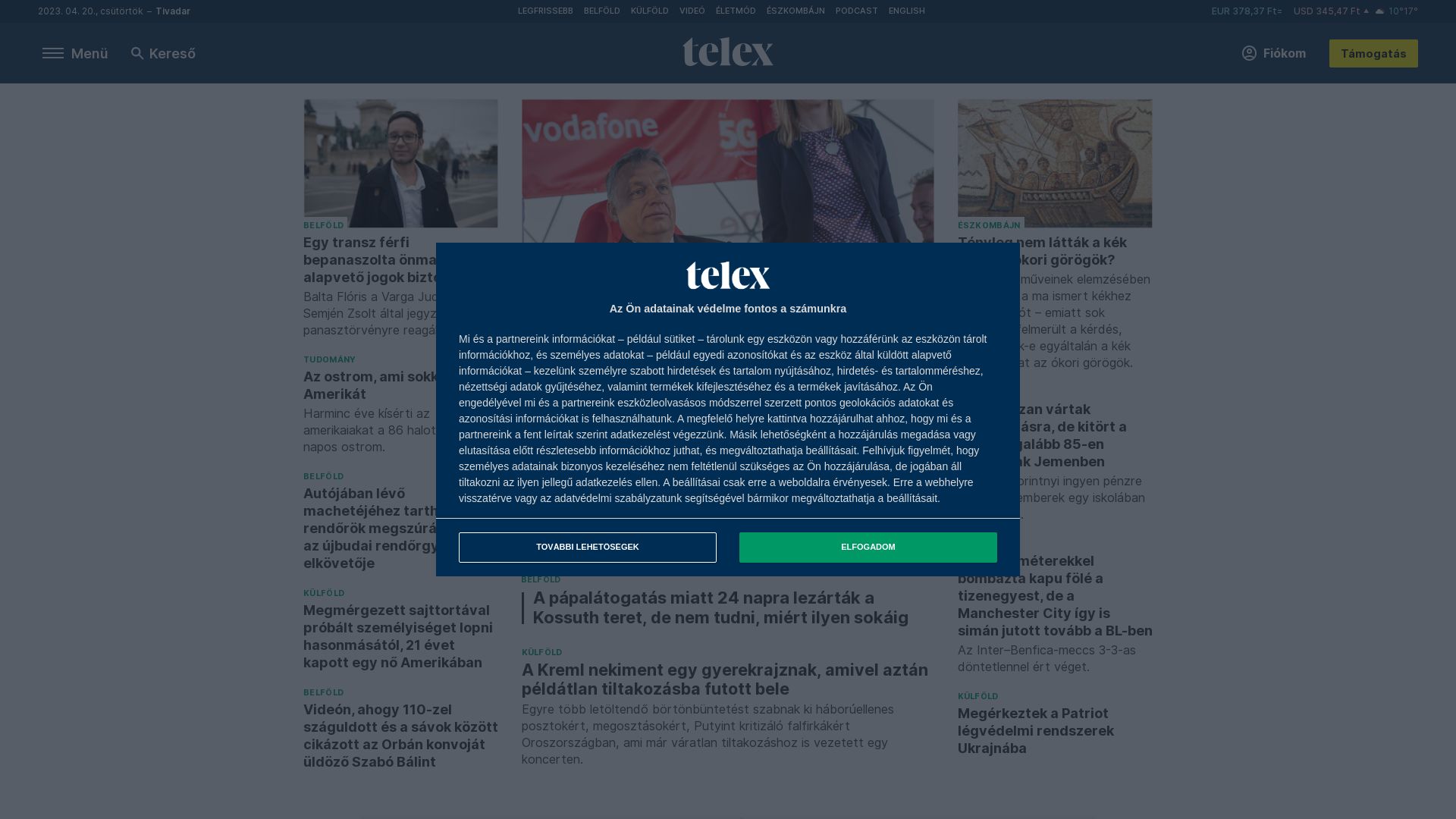 Webseitenstatus telex.hu ist   ONLINE