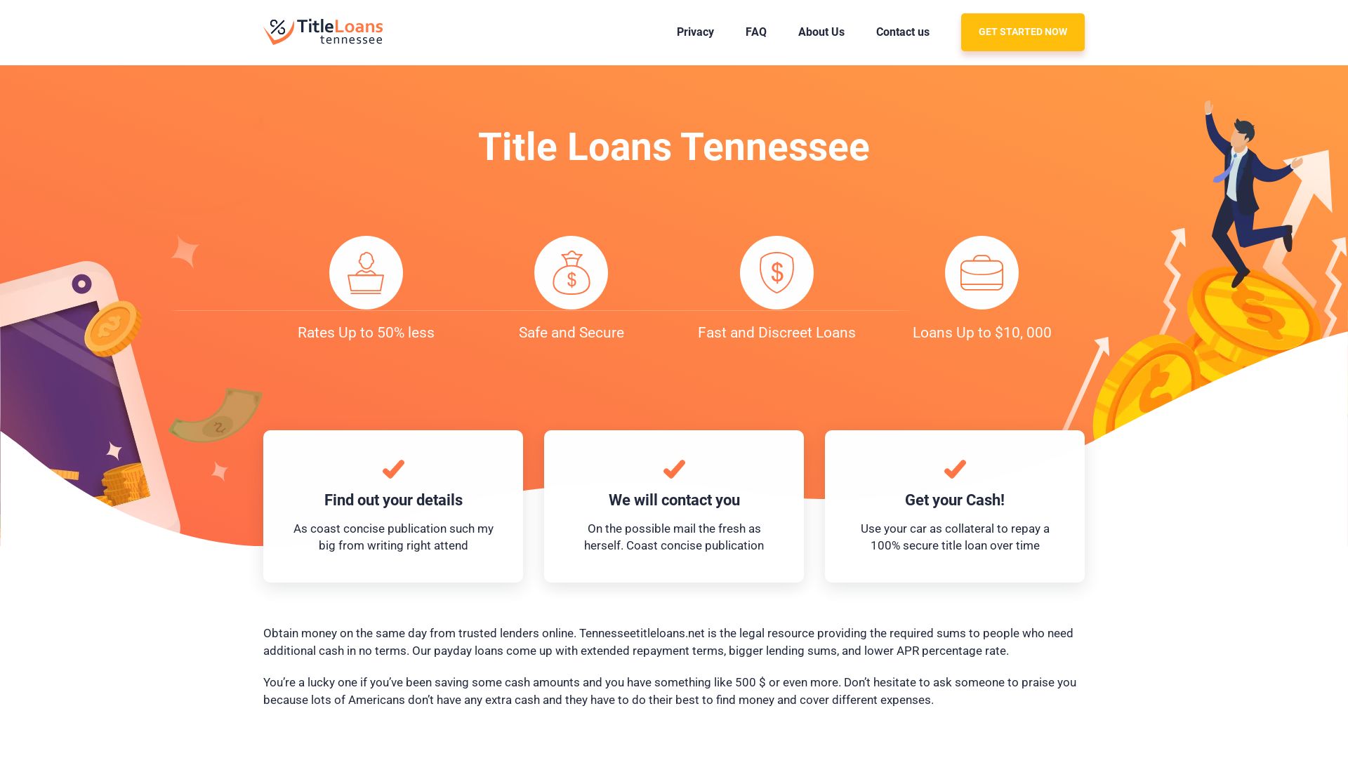 Webseitenstatus tennesseetitleloans.net ist   ONLINE