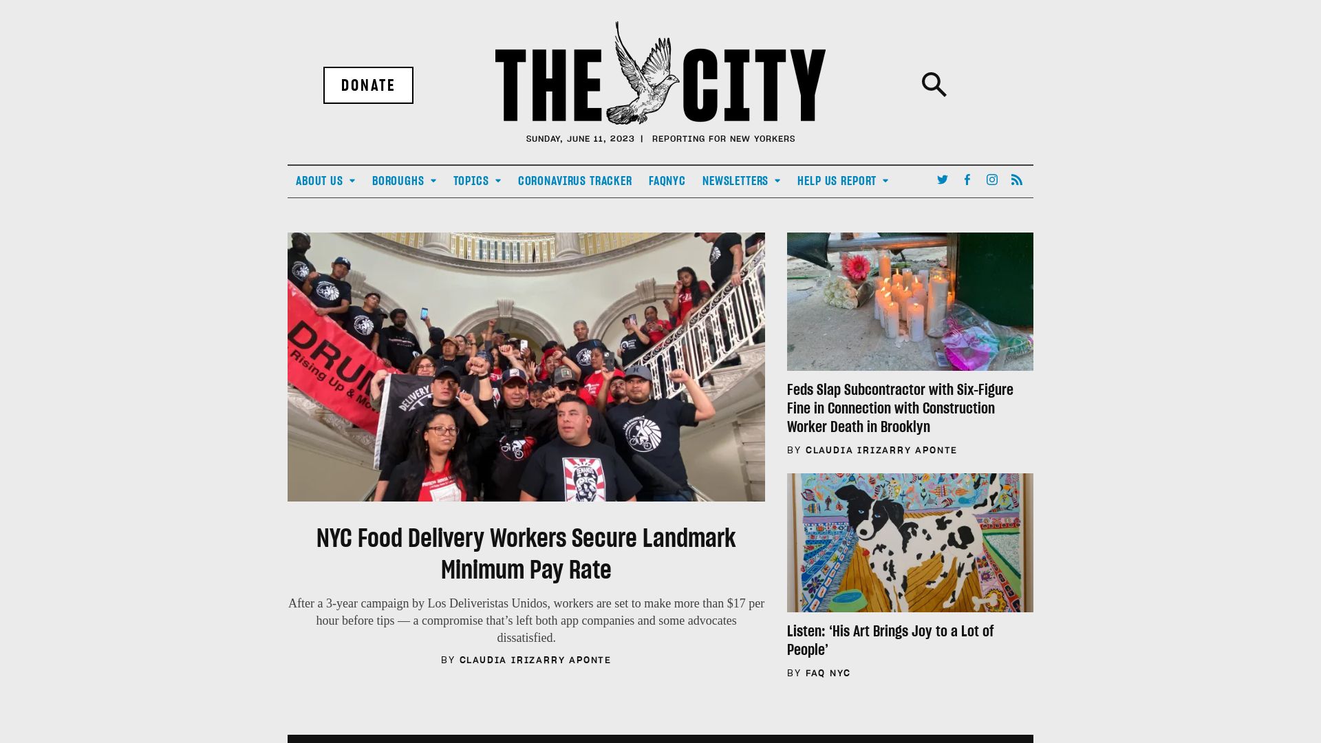Webseitenstatus thecity.nyc ist   ONLINE