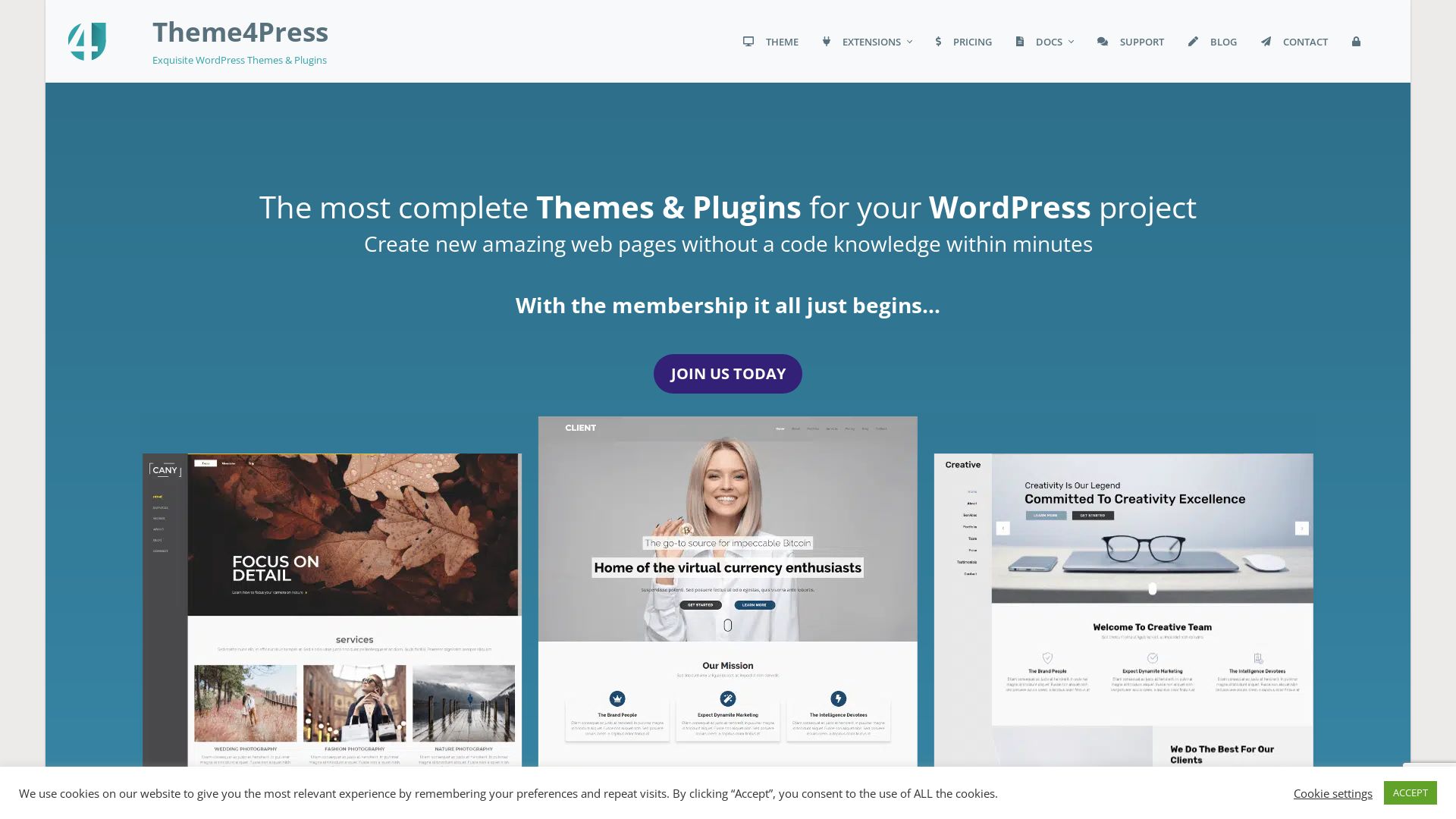 Webseitenstatus theme4press.com ist   ONLINE