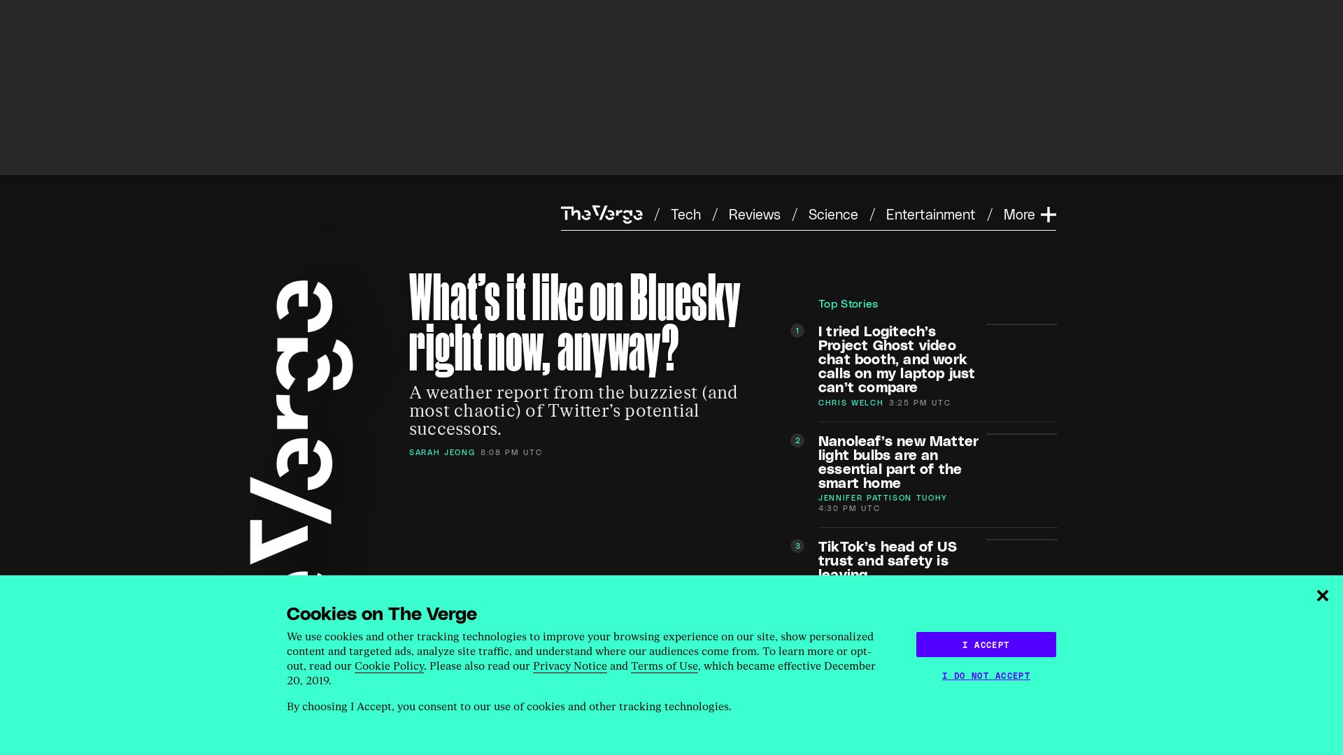 Webseitenstatus theverge.com ist   ONLINE