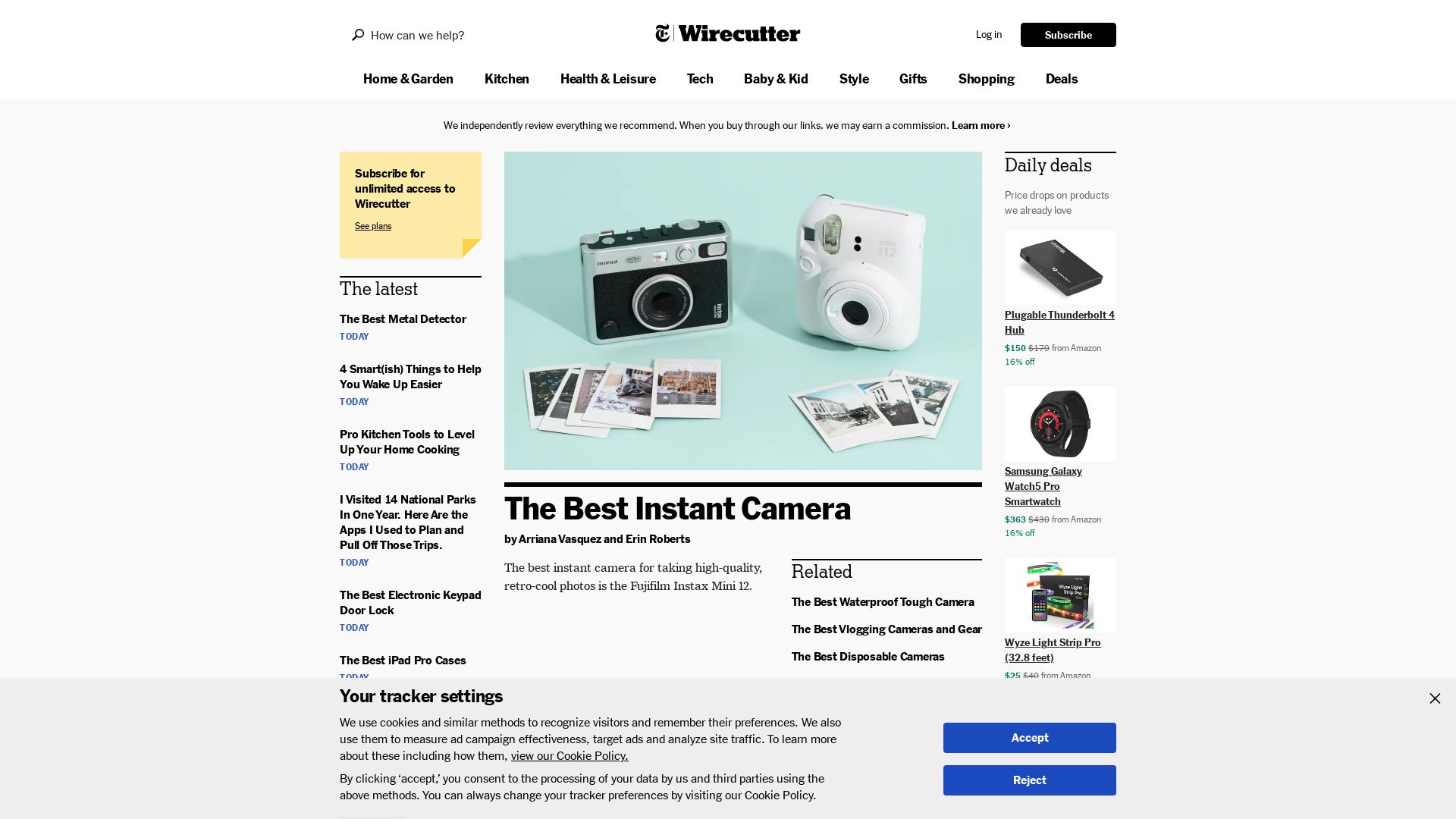 Webseitenstatus thewirecutter.com ist   ONLINE