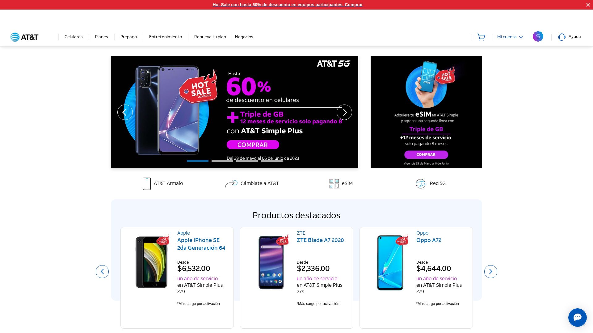 Webseitenstatus tienda.att.com.mx ist   ONLINE