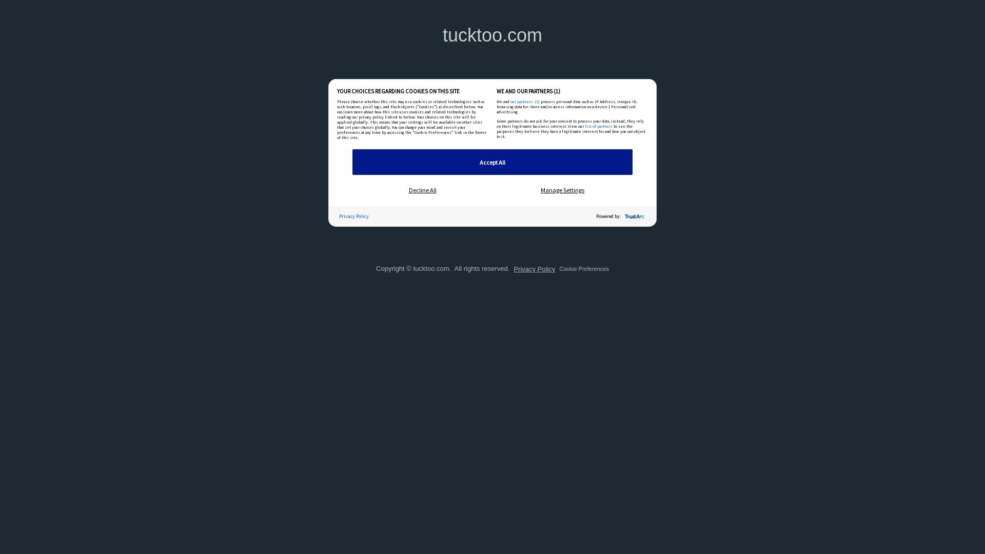Webseitenstatus tucktoo.com ist   ONLINE