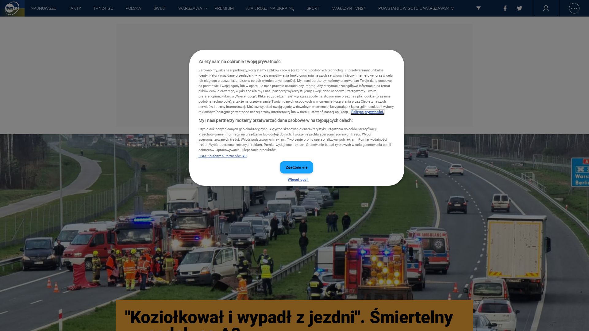 Webseitenstatus tvn24.pl ist   ONLINE