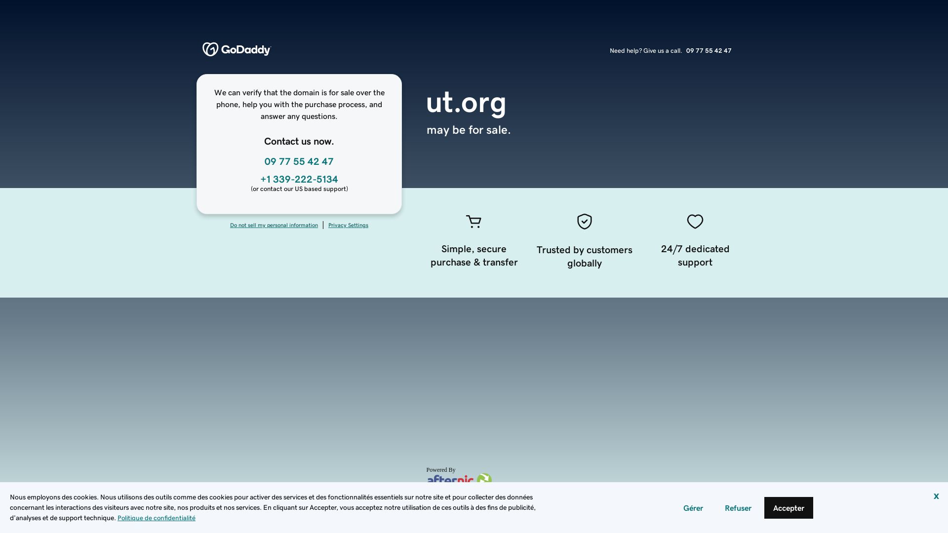 Webseitenstatus ut.org ist   ONLINE
